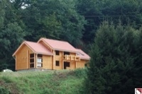 Construction d'un chalet dans les vosges 